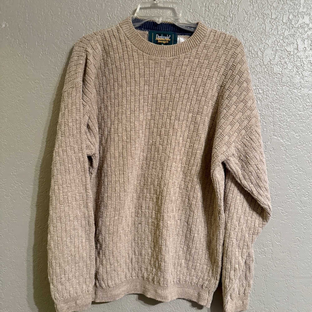 Vintage Y2K Dunbrooke Distinctive Images Ribbed Knot Sweater XL Made in 🇺🇸